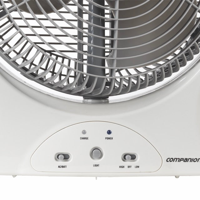 COMPANION Aerobreeze Lithium Powered 30cm Fan