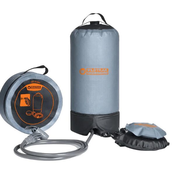 WILDTRAK H/D 15L Portable Shower Bag With Foot Pump