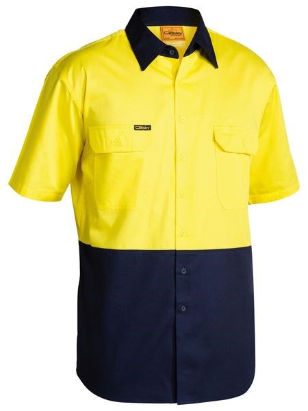 BISLEY HiVis Cool Lightweight Drill Shirt S/Sleeve