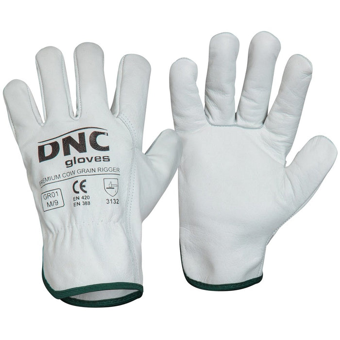 DNC Premium Cow Grain Riggers Gloves