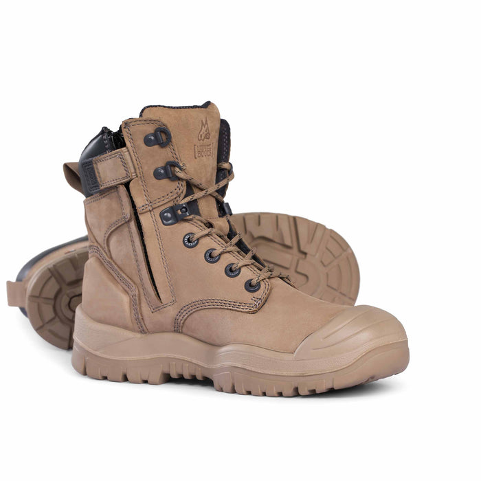 MONGREL 561 High Leg Zip Sided Scuff Cap Safety Boot
