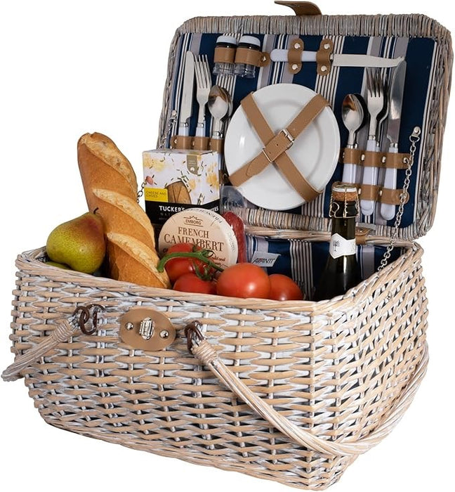 AVANTI 4 Person Picnic Basket - Hampton Stripe