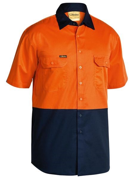 BISLEY HiVis Cool Lightweight Drill Shirt S/Sleeve