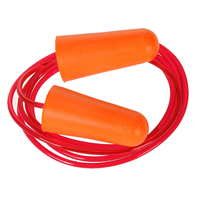 PORTWEST Corded PU Foam Ear Plugs - Orange