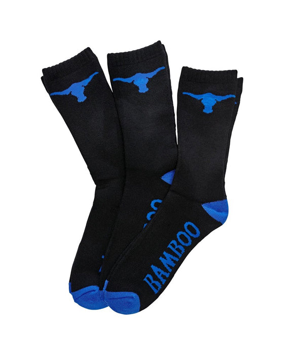 ELWD Bamboo Workwear Crew Sock 3pk