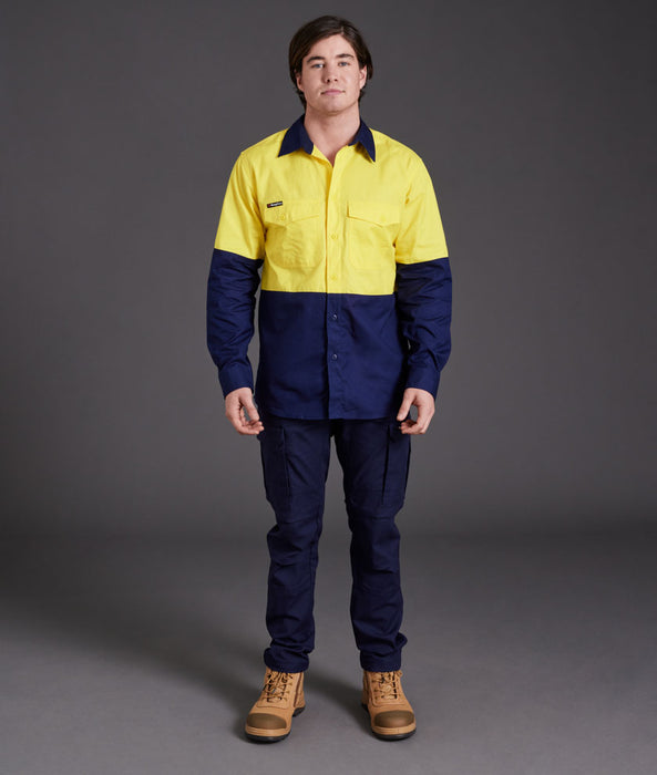 KING GEE Workcool 2 Spliced Long Sleeve Shirt
