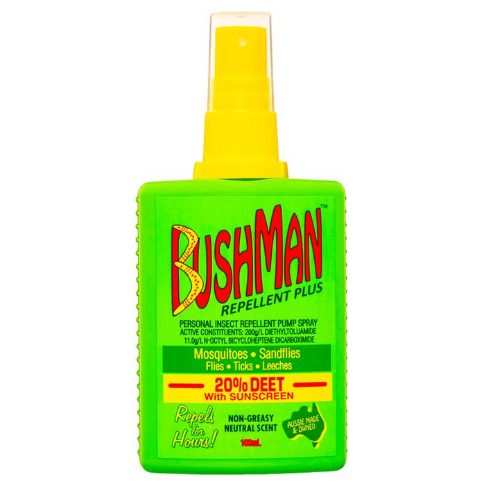 BUSHMAN Plus UV Insect Repellent 100ml Pump Spray