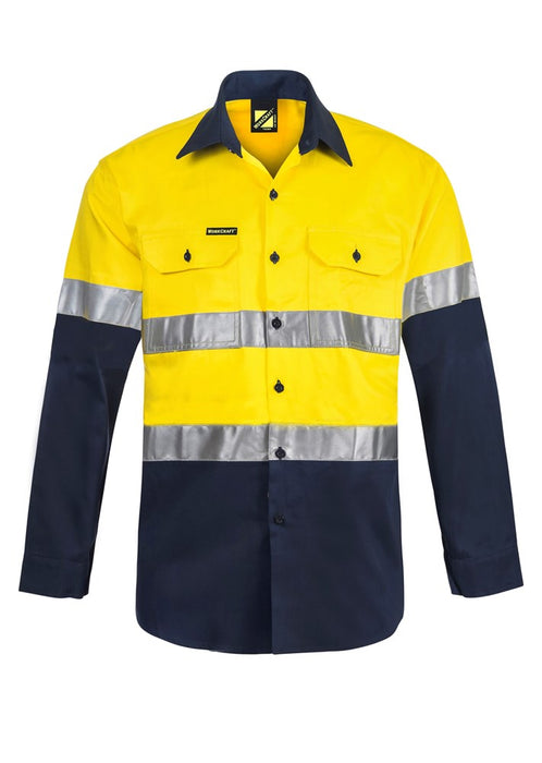 WORKCRAFT Lightweight Cotton Shirt with CSR Tape