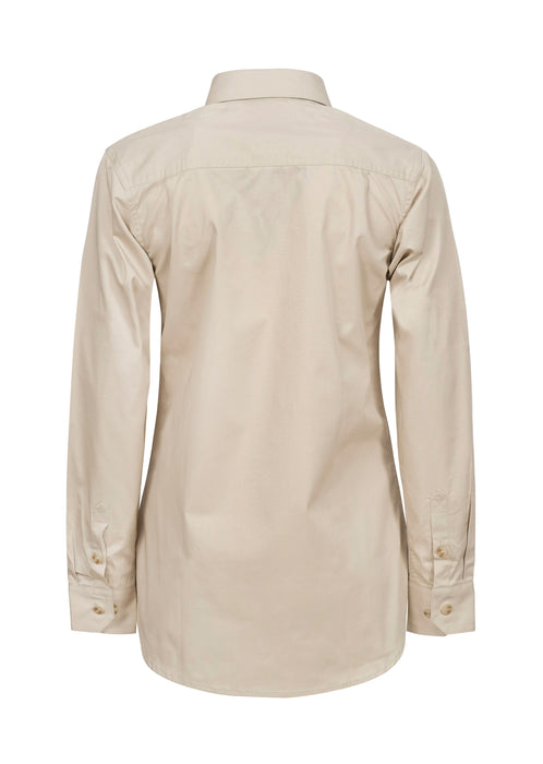 WORKCRAFT Ladies Closed Front Long Sleeve Shirt