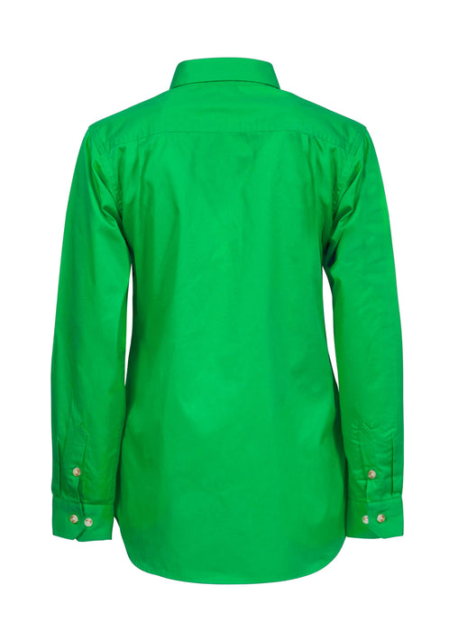 WORKCRAFT Ladies Closed Front Long Sleeve Shirt