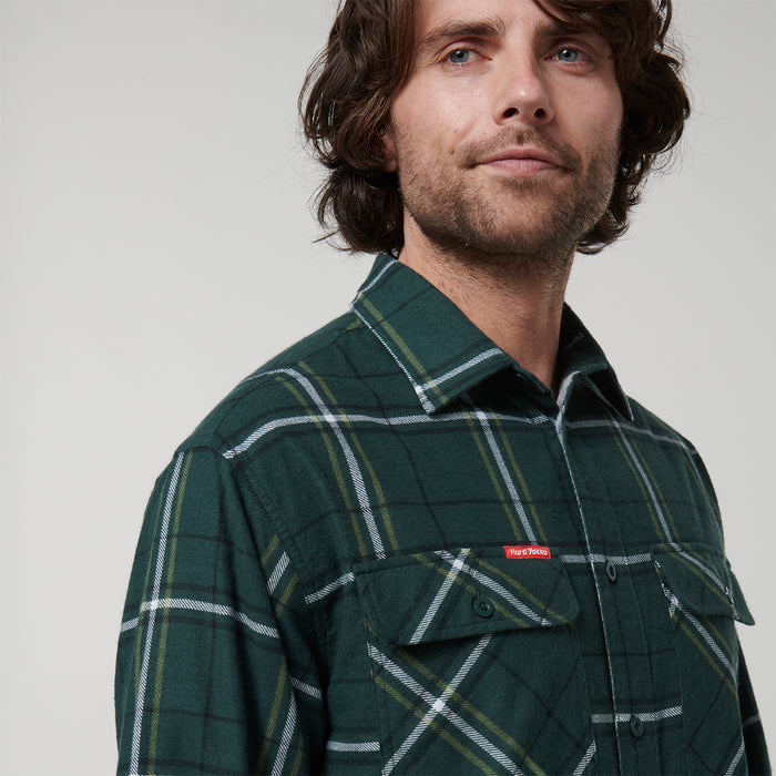 HARD YAKKA Long Sleeve Check Flannel Shirt