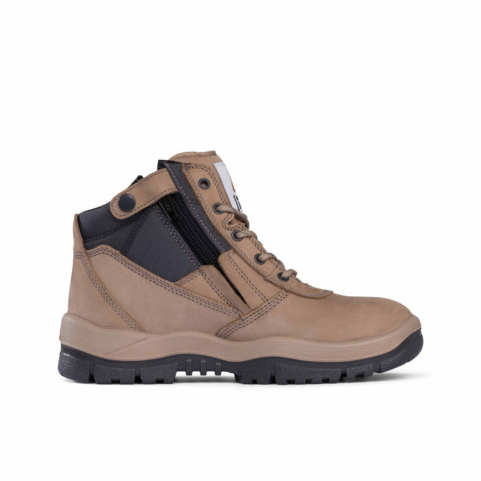 MONGREL 961 Non-Safety Zip Sided Boot - Stone