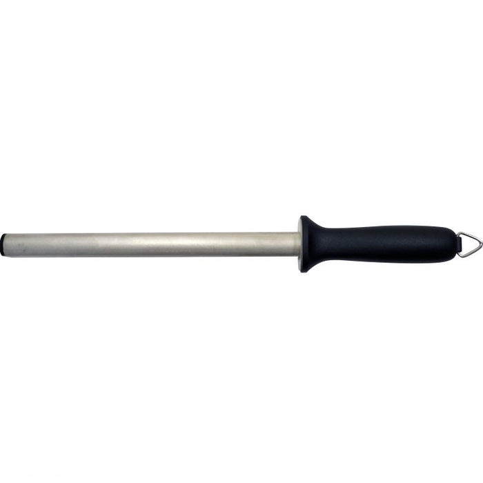 SICUT Diamond Sharpening Steel – Medium – 10″ Rod With Black Handle