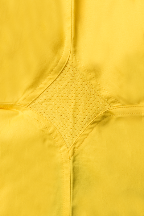 WORKCRAFT Lightweight Vented Long Sleeve Shirt - YELLOW/NAVY