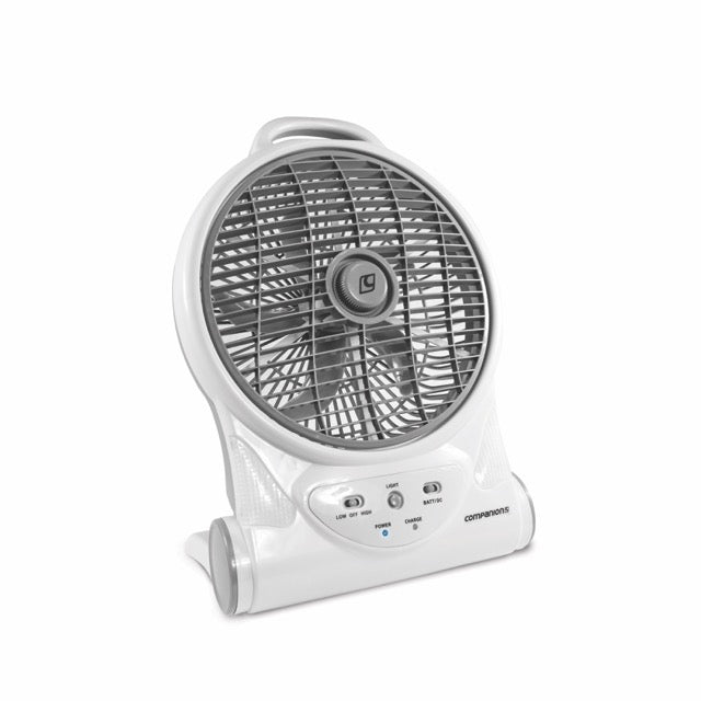 COMPANION Aerobreeze Lithium Powered 25cm Fan
