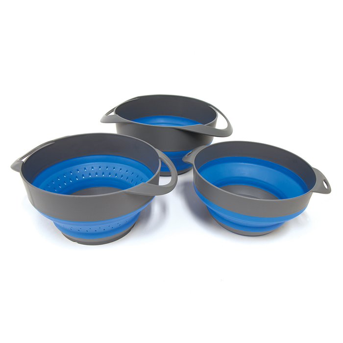 OZTRAIL Pop Up Colander & 2 Bowl Set