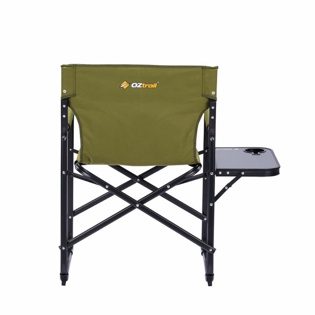 OZTRAIL Directors Classic Chair with Side Table