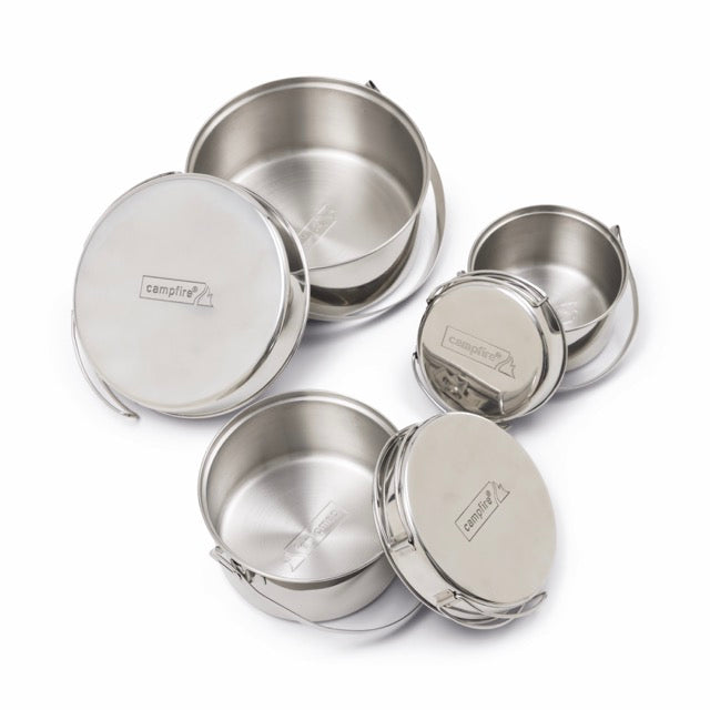 CAMPFIRE Stainless Steel Pot Set 6 Piece