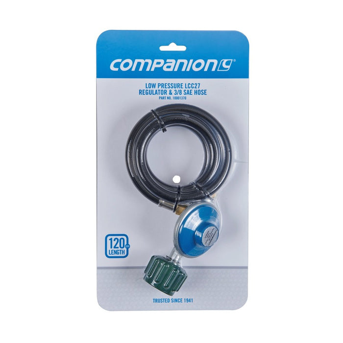 COMPANION Gas Hose LCC27 Regulator to 3/8 SAE - 1200mm