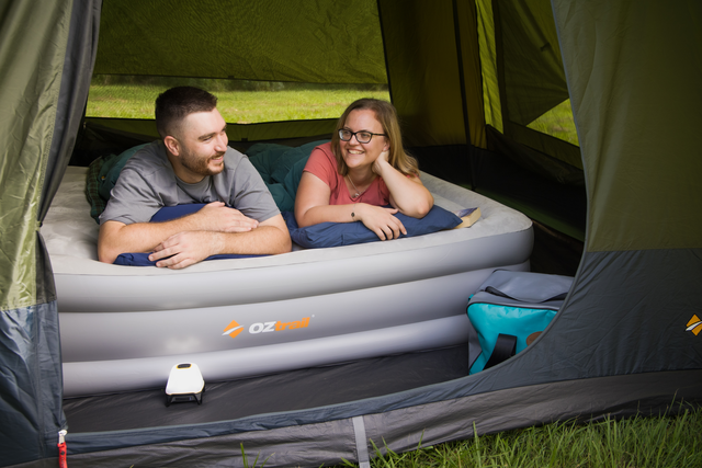 OZTRAIL DuoComfort Queen Double High Air Bed