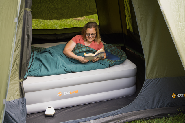 OZTRAIL DuoComfort Queen Double High Air Bed