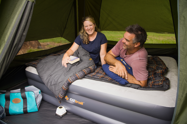 OZTRAIL DuoComfort Queen 12V/240V Air Bed