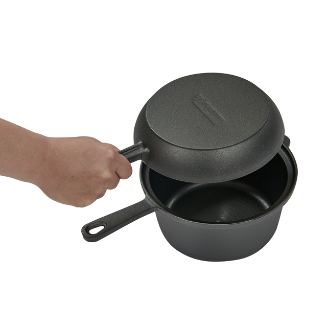 CAMPFIRE 2.3 Quart Saucepan with Skillet Lid