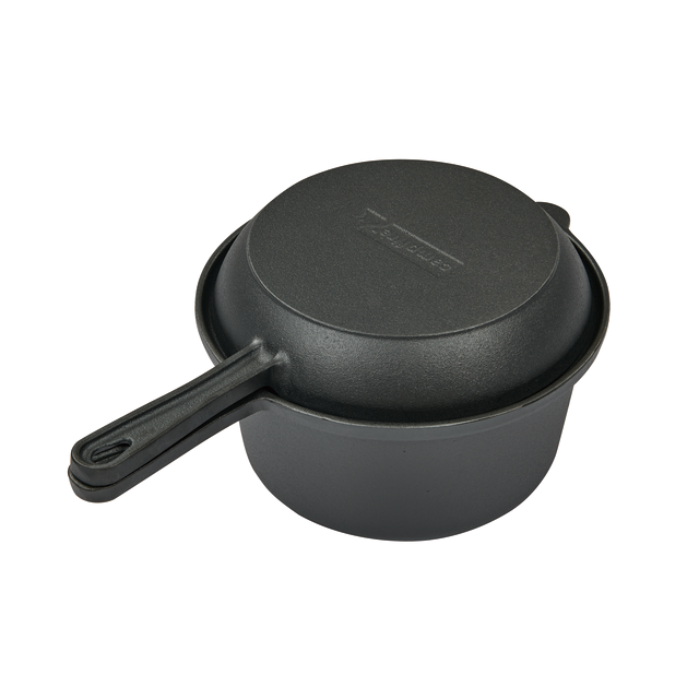 CAMPFIRE 2.3 Quart Saucepan with Skillet Lid