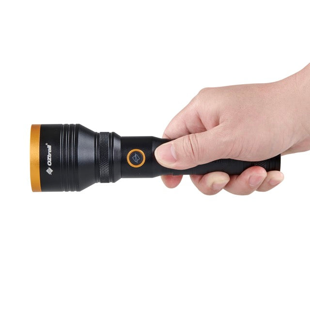 OZTRAIL Lumos 1000m Longbeam Flashlight