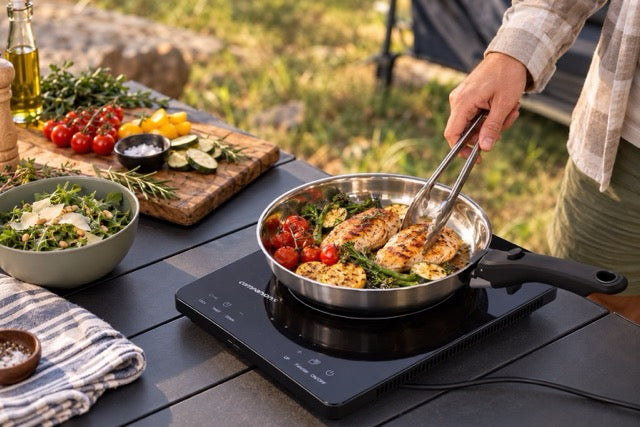 CAMPFIRE Compact Stainless Steel Frypan