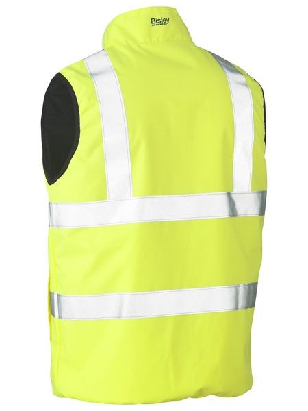 BISLEY Taped Hi-Vis Reversible Puffer Vest