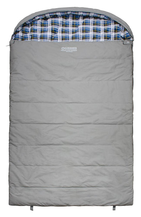 WILDTRAK Frankland Hooded Double Sleeping Bag -2 to -7C