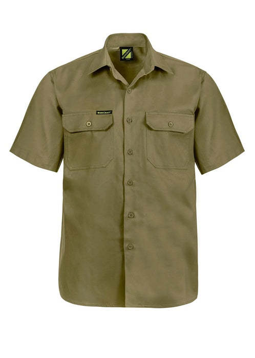 WORKCRAFT Cotton Drill Short Sleeve Shirt