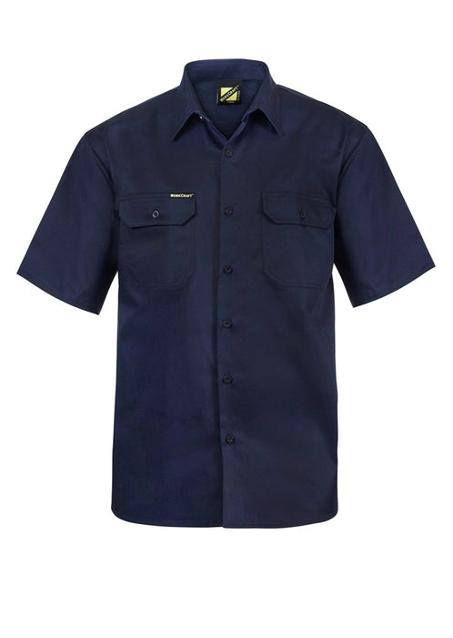 WORKCRAFT Cotton Drill Short Sleeve Shirt