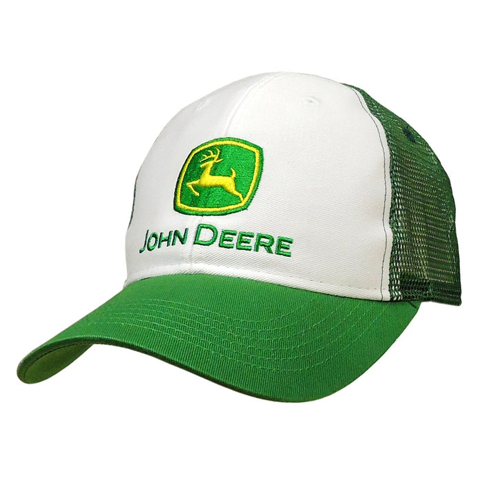 JOHN DEERE Mesh Back Cap White/Green