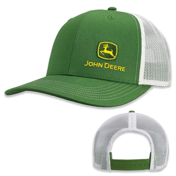 JOHN DEERE Mesh Back Cap Green/White