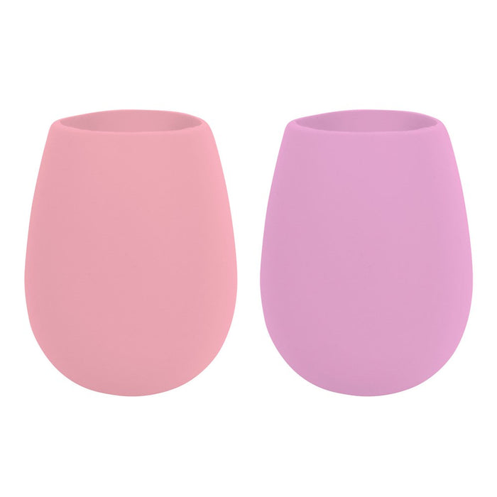 AVANTI Silicone Stemless Wine Glasses Set of 2