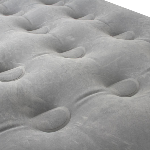 WILDTRAK Twin Coil Beam Flocked Airbed King Single