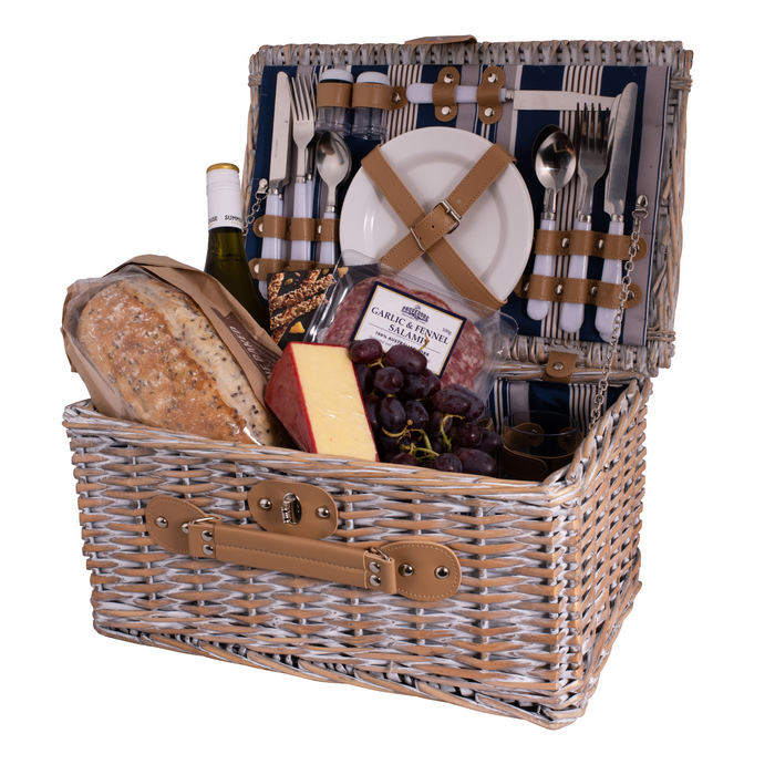 AVANTI 4 Person Picnic Basket - Hampton Stripe