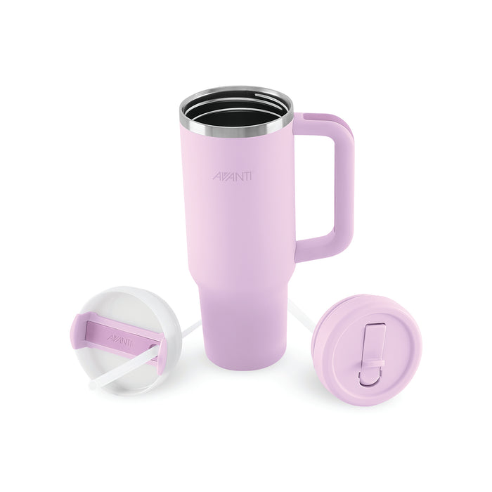 AVANTI HydroQuench Insulated Tumbler with Two Lids 1L - Lilac