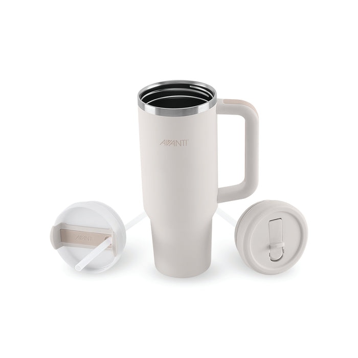 AVANTI HydroQuench Insulated Tumbler with Two Lids 1L - Sand Dune