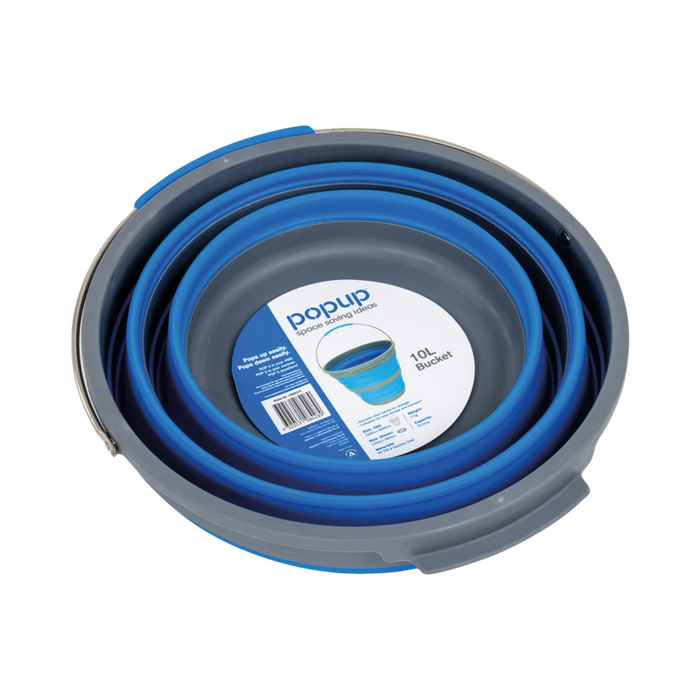 COMPANION Pop Up Bucket 10L Blue