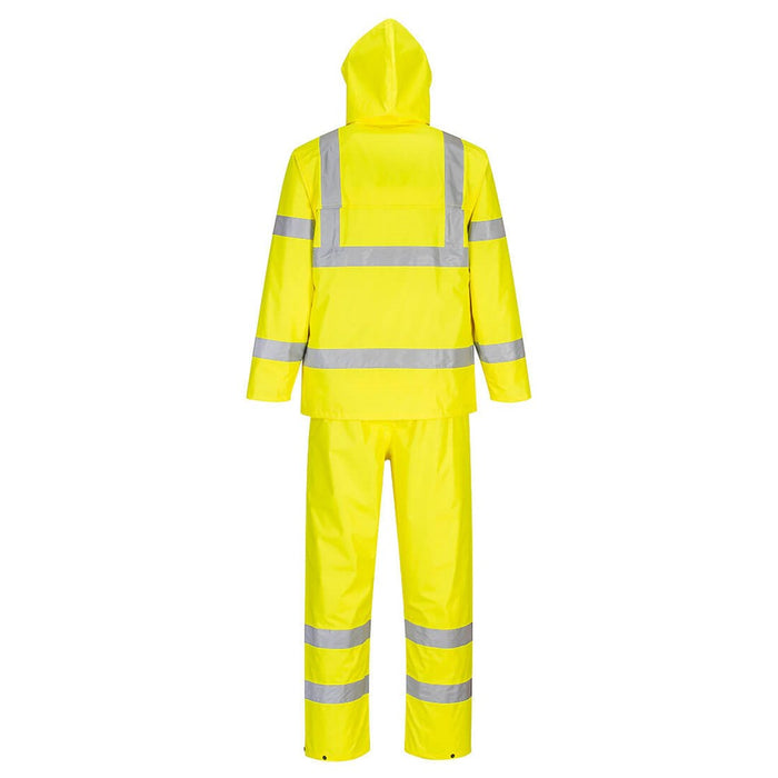 PORTWEST Hi Vis Packaway Rainsuit Taped