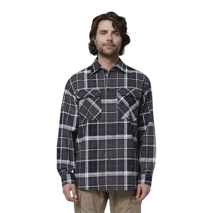 HARD YAKKA Long Sleeve Check Flannel Shirt