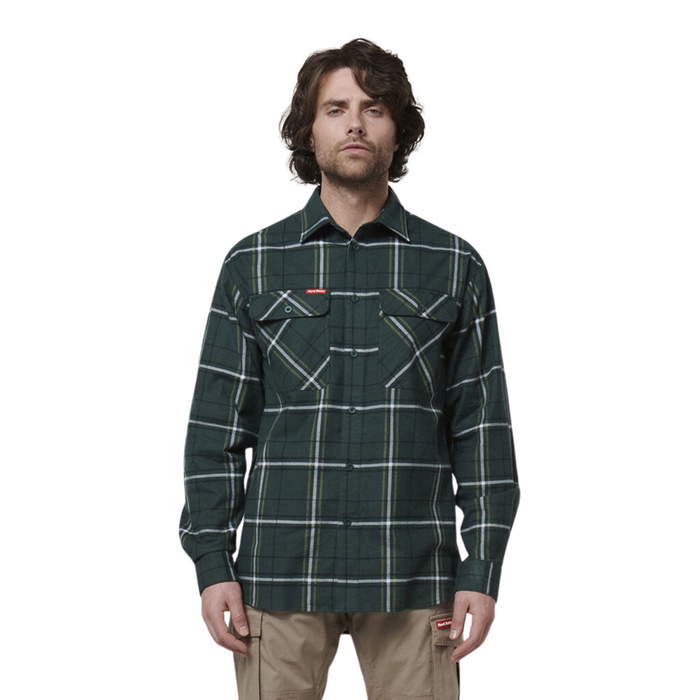 HARD YAKKA Long Sleeve Check Flannel Shirt