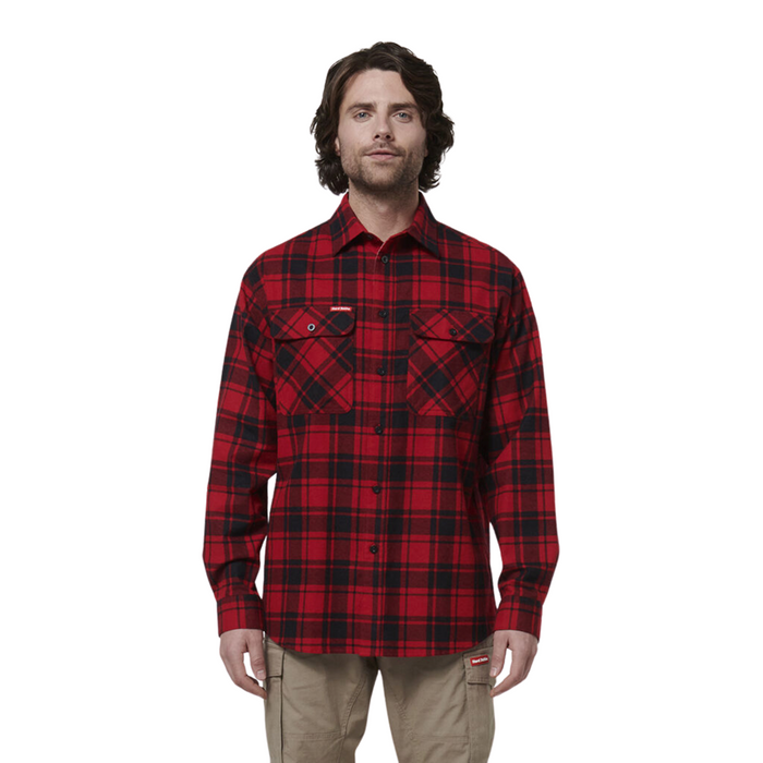 HARD YAKKA Long Sleeve Check Flannel Shirt