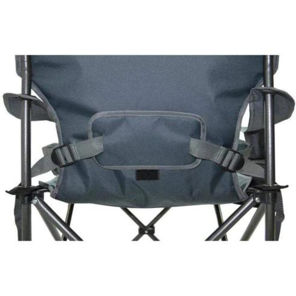 OUTDOOR CONNECTION Lumbar Quad Fold Chair - Grey