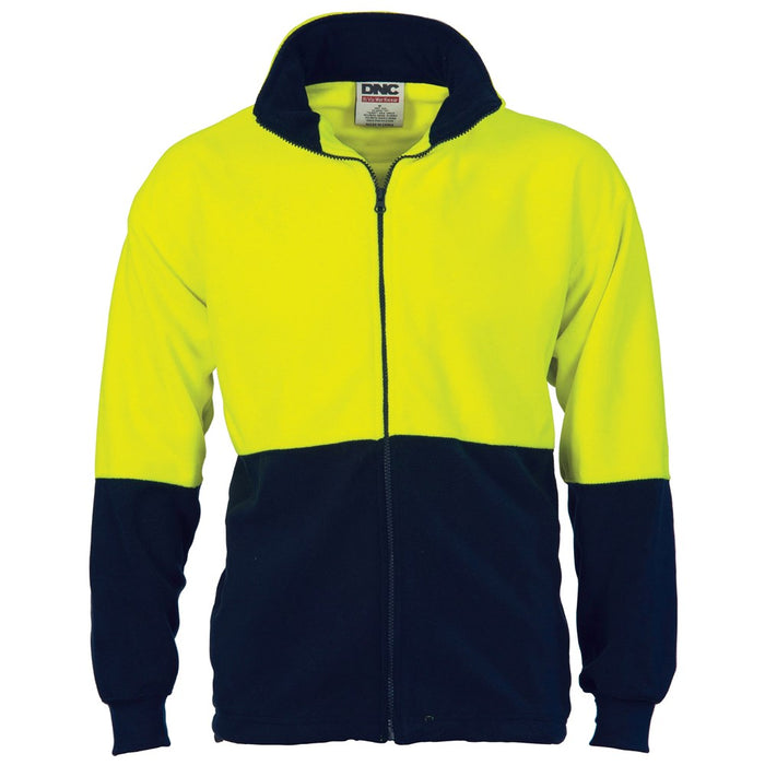 DNC HiVis Two Tone Full Zip Polar Fleece