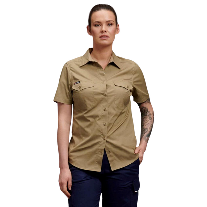 KING GEE Women's Workcool 2 Lightweight Short Sleeve Shirt