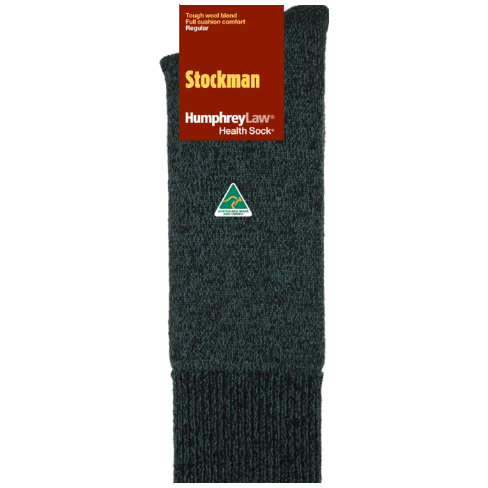 HUMPHREY LAW Stockman Socks - Black/Cobalt